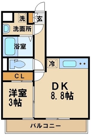 アイリスコート七右衛門の物件間取画像